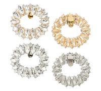 CYNOSURETECH 2 Pairs Of Women'S Shoe Clips, Glittering Crystal Shoe Clips, Decorative Shoe Clips For High Heels, Detachable Shoe Clips, Versatile Fashion Shoe Clips, Ele Women'S Shoe Accessories