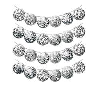 CYNOSURETECH 2 Pieces Disco Ball Banner, Mirror Reflective Disco Banner, Glitter Party Decoration, Prom Diy Decorations, Suitable For Party, Dance Party