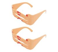 CYNOSURETECH 2 Pieces Of Hand-Shaped Glasses, Fun Party Glasses, Creative Personalized Toy Glasses, Photo Prop Glasses, Fashionable And Novel Glasses For Men And Women