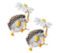 CYNOSURETECH 2 Pieces of Hedgehog Brooches, Animal Brooches, Vintage Brooches, Cute Brooches, Animal-Shaped Jewelry,