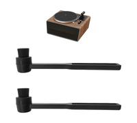 CYNOSURETECH 2 Pieces Record Cleaning Brush, Mini Cleaning Brush, Vinyl Record Turntable Needle Cleaning Brush, Record Cleaning Tool, Suitable For Gramophone, Record Player