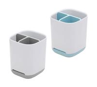 CYNOSURETECH 2 Pieces Toothbrush Storage Rack, Bathroom Storage Rack, Plastic Storage Rack, Multifunctional Storage Rack, Home Storage Supplies