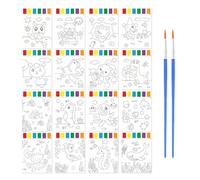 CYNOSURETECH 2 Pieces Watercolor Paintings with 2 Pens, Animal Ocean Watercolor, Water Book for Toddlers, Painting Set for Toddlers, Drawing Book for Kids, Coloring Watercolors, Pigment Water Book.