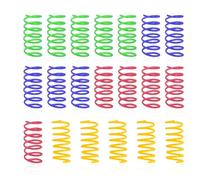CYNOSURETECH 20 Pieces Cat Toy Coil Springs, Fun Cat Toys, Cat Toys Intelligence, Cat Interactive Toys, Creative Colorful Coil Springs, Suitable for Cats to Play, Chew and Chase