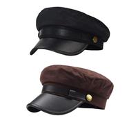 CYNOSURETECH 2Pcs Driver Hats, Cotton Driver Hats, Taxi Driver Hats, Cosplay Hats, Stage Performance Hats, Suitable For Costume Parties, Festival Costume Accessories