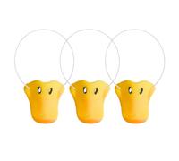 CYNOSURETECH 3 Pack Duck Masks - Funny Duck Costume Masks for Cosplay & Show Props (Yellow)