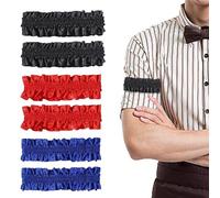 CYNOSURETECH 3 Pairs Of Men'S Lace Armbands, Elastic Armbands, Decorative Armbands, Fashionable Classic Armbands, Non-Slip Armbands