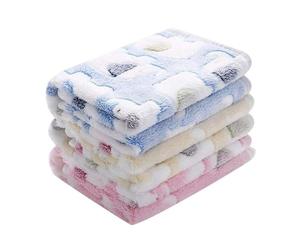 CYNOSURETECH 3 Piece Cat Blanket, Puppy Blanket, Fluffy Pet Blanket, Washable Cat Blanket for Indoor Cats, Fluffy Small Blanket, Warm Pet Blanket for Kittens, Puppies and More