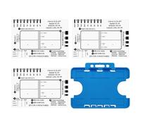 CYNOSURETECH 3 Pieces Of Ecg Rulers And 1 Piece Of Card Slot, Plastic Ruler, Ecg Measurement Tools, Transparent Ecg Ruler, Ecg Accessories