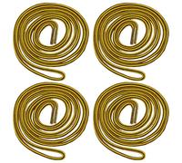 CYNOSURETECH 4 Brown Shoelaces, Sports Shoe Laces, Elastic Replacement Shoelaces, Suitable For Sports Shoes, Flat Shoes, Safety Boots (150Cm)