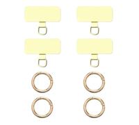 CYNOSURETECH 4 Pieces Of Mobile Phone Clips And 4 Pieces Of Spring Buckles, Stainless Steel Mobile Phone Gaskets, Mobile Phone Accessories, Mobile Phone Lanyard Fixing Accessories