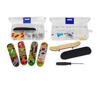 CYNOSURETECH 5-piece Finger Skateboard, Equipped with Installation Tools, Mini Skateboard Model, Creative, Fun and Stress-relieving