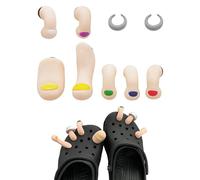 CYNOSURETECH 7 Pieces Of Simulated Toe Shoe Accessories, Funny Decorative Shoe Accessories, Fun 3D Toe Shoe Accessories, Personalized Diy Shoe Accessories, Creative Shoe Accessories Set