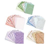 CYNOSURETECH 75 Pieces Of Textured Scrapbooking Paper, Colorful, Rectangular, 14*10Cm, For Scrapbook Decoration & Various Paper Crafts