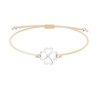 CYNOSURETECH Silver Four Leaf Clover Bracelet - Lucky Charm & Friendship Bracelet for Women & Children