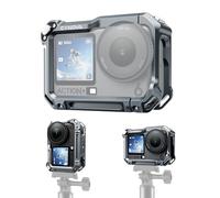 CYNOVA Camera Cage for DJI Osmo Action 6, Compatible with Action 6/Nano/Insta 360 Adapter Mount, Aluminium Alloy Osmo Action 6 Cage with 1/4 Inch / 20 Thread for Video Light, Microphone, Selfie Stick