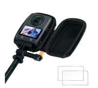 CYNOVA Case for DJI OSMO 360, OSMO 360 Carry Case for DJI OSMO 360 Accessories, Screen Protector for DJI Osmo 360 (Pack of 2), 9H Hardness Tempered Glass Double Protection Hard Carry Case Protective