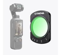 CYNOVA Osmo Pocket 4 ND Filter Compatible with DJI Pocket 4/3, Magnetic Variable Pocket 4 ND Filter ND2-ND32, 1-5 Aperture Levels, Grey Filter, Reflection Minimisation, Osmo Pocket 4/3/Xtra Muse