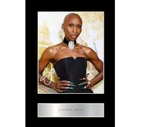 Cynthia Erivo Pre Printed Signature Signed Mounted Photo Display #1 Printed Autograph Picture 10x8 Inch Mount