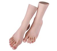 Cyomi Silicone Mannequin Foot Silicone Hand Model Realistic Soft Manikin Foot Model Female Size for Painting Teaching Arts Drawing Sketching Jewelry Display -Left Foot