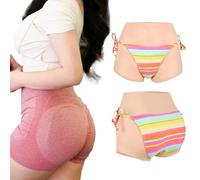 Cyomi Silicone Pant Hiding Gaff Hip Enhancer Insertable Underwear Butt Shaper Control Panties for Transgender Crossdresser Drag Queen Cosplay (Ivory White)