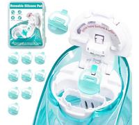 CYOUH Silicone Pads Refill Compatible with Nose Care Products - Saves Saline Solution Capsules and Provides Easy Operation (10 Pack - Green)