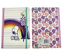 CYP BRAND Snoopy Notebook, Organizer, Notebook, Planner, Journal, A5, Stationery, Multicoloured, Official Product