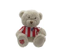CyP Brands- Atletico Madrid, Soft Toy, Bear, Doll, Atlético de Madrid T-Shirt, Brown, Official Product