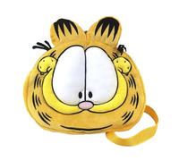 CyP Brands Children's Backpack, Adjustable and Detachable Straps, Orange Official Product, orange, Garfield Backpack Plush Face