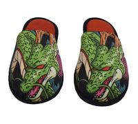 CYP BRAND CYPBRANDS Unisex's Zp-0142-db Dragon Ball-Open House Slippers, Shenron Design, Soft, Size 42/43, Multicoloured, Official Product, 9/9.5 UK