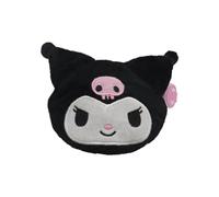 CyP Brands Hello Kitty Plush Coin Purse, Black/White, For Girls