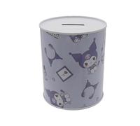 CyP Brands- Hello Kitty, Sanrio, Money Box, Coins, Savings, Metal Money Box, Kuromi, White, Official Product