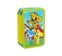 CYP BRANDS - Mikecrack, Pencil Case, 3 Tier Pencil Case, School Supplies, Multicoloured, Official Product