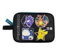 CYPBRANDS Unisex Kid's Pokémon Neceser-Geo Toiletry Bag, Black/White, One Size