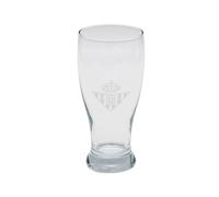 CyP Brands- Real Betis Balompié, Beer Glass, Capacity 570 ml, Glass, Transparent, Official Product