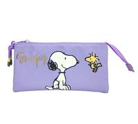 CyP Brands-Snoopy, Pencil Case, Pencil Case, School Supplies, Preschool, Light Waves, Blue, Official Product, berry, One Size