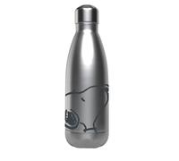 CYP BRANDS Snoopy Steel Water Bottle, Airtight Closure, White, Official Product
