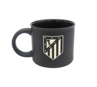 CYPBRANDS Atlético de Madrid, Mug, Ceramic Mug, Breakfast, Kitchenware, Original Mugs, Black Color, Official Product