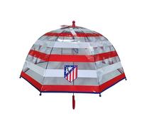 CYPBRANDS Atletico de Madrid, Umbrella, Children's Umbrella, Diameter 48 cm, Manual, Bubble, Transparent, Official Product, transparent