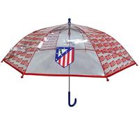 CYPBRANDS Atlético de Madrid - Umbrella, Children's Umbrella, Diameter 48 cm, Manual,Transparent, Official Product, transparent, Nautical
