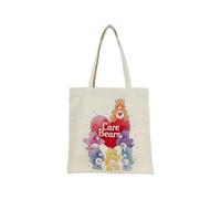 CYPBRANDS - Care Bears, Canvas Shopper, Loving Bears, Beige, Official Product