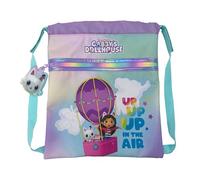 CYPBRANDS CyP Brands-Gabby, Sack Backpack, Drawstring Backpack, Preschool, Accessories, Purple, Official Product, multicoloured, One Size