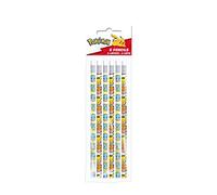 CYPBRANDS CYP - Set of 6 Pencils C/Pokemon Rubber, Colour, 6 Unit (Pack of 1) (GS-604-PK)