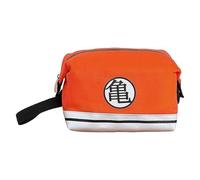 CYPBRANDS Unisex Kid's Toiletry Bag Dragon Ball-Goku Design, Zip Closure, with Handle, Color Red and Black, Official Product (CyP Brands), Orange, 12 centimetros