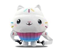 CYPBRANDS Gabby - Children's Backpack - Plush Muffin Design, with Adjustable and Detachable Straps, White, Official Product, white, Estandar, Casual