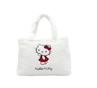 CYPBRANDS Hello Kitty, Sanrio, Bag, Plush, Handbag, White, Official Product, white, Estandar, Casual