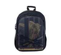 CYPBRANDS Jurassic World Roar! Backpack 43 cm Adaptable to Trolley, grey, Estandár