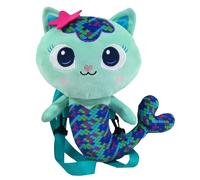 CYPBRANDS Mercat Plush Toy Mermaid Cat 32cm Plush Backpack with Zipper and Adjus
