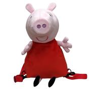 CYPBRANDS Peppa Pig - Plush Backpack, 3D Children's Backpack, with Detachable and Adjustable Handles, Pink, Official Product Multi-Coloured (Multi-Coloured), 30x18x18 cm, Casual