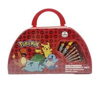 CYPBRANDS Pokemon Activity Set 52 Pieces in Suitcase, red, One Size